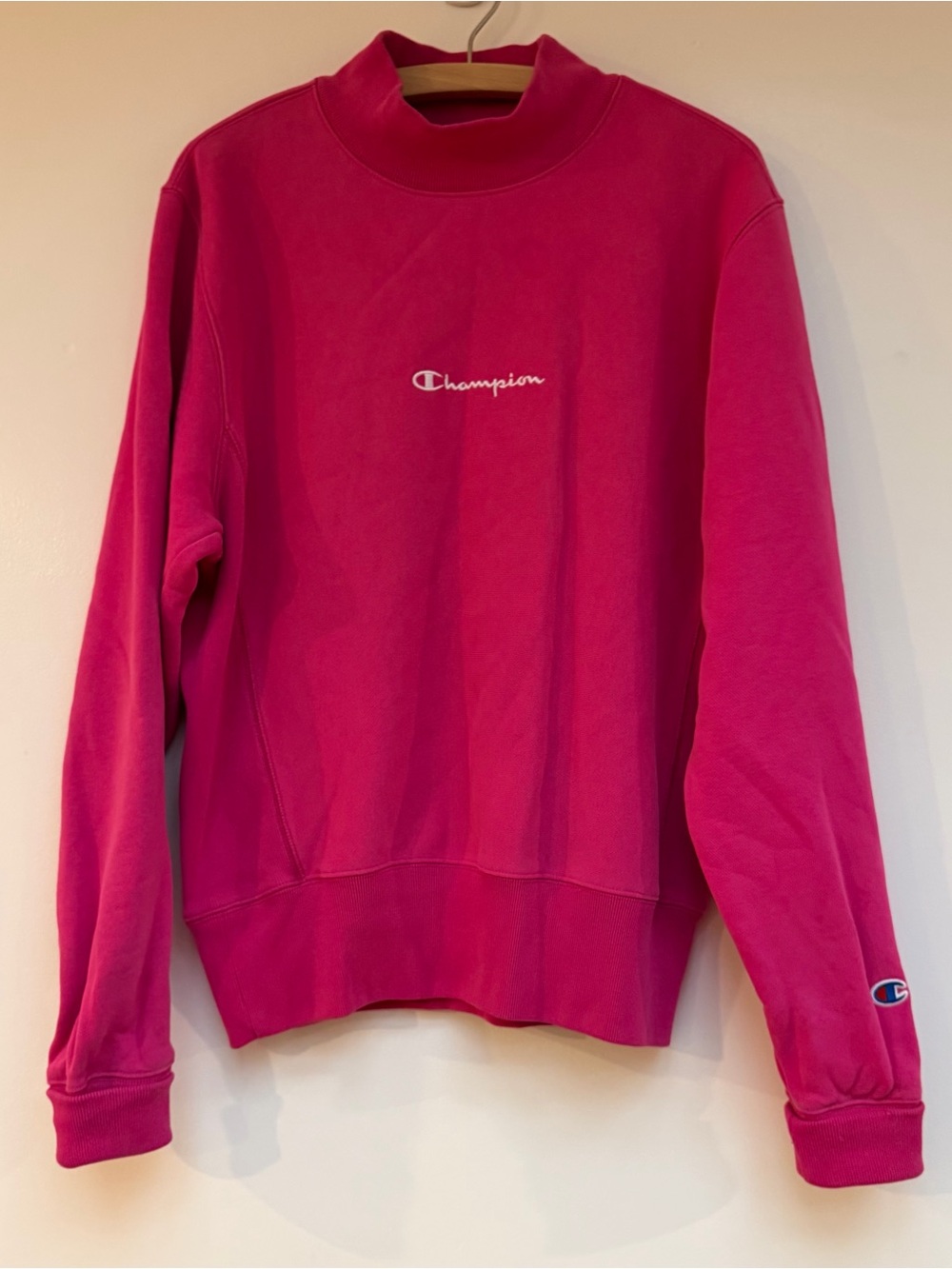 Champion Hot Pink Mock Neck Sweatshirt